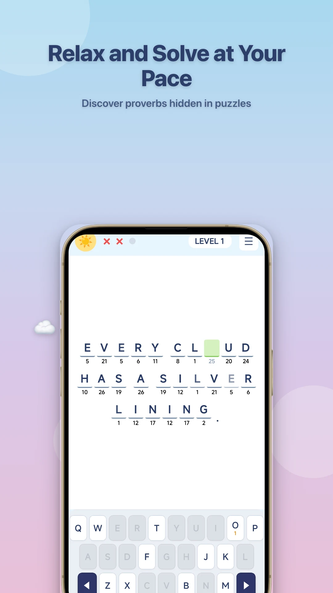 Cryptogram Puzzle: Word Decode screenshot